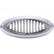 <N/A> Oval Polished A/C Vent with a 30 Degree Bezel
