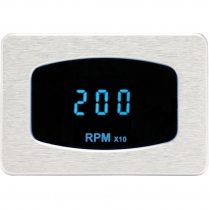 Odyssey Series Mini Tachometer - Chrome/Blue