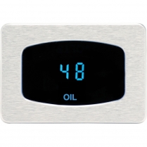 Odyssey Series Oil Pressure Gauge - Chrome/Teal