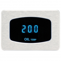 Odyssey Series Oil Temperature Gauge - Chrome/Teal