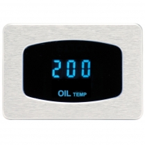 Odyssey Series Oil Temperature Gauge - Satin/Blue
