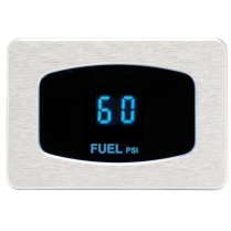Odyssey Series Fuel Pressure Gauge - Chrome/Teal