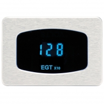 Odyssey Series Exhaust Gas Temp Gauge 0-1600F - Chrome/Teal