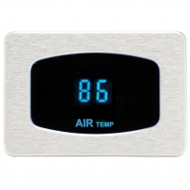 Odyssey Series Ambient Air Temp Gauge - Chrome/Blue