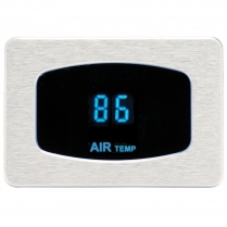 Odyssey Series Ambient Air Temp Gauge - Chrome/Teal