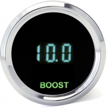 Odyssey II 2-1/16" Vacuum/Boost Gauge - Chrome/Teal