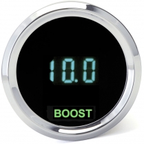 Odyssey II 2-1/16" Vacuum/Boost Gauge - Black/Teal