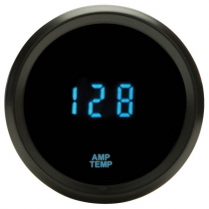 Odyssey II 2-1/16" Amplifier Temp Gauge - Chrome/Teal