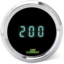 Odyssey II 2-1/16" Amplifier Current Gauge - Chrome/Teal