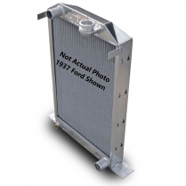 1938 Ford Pickup Aluminum Radiator with a 3" Top Tank