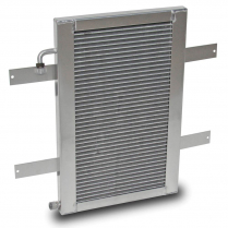 Installed A/C Condenser with Full Frame - Unpolished