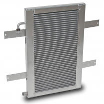 Installed A/C Condenser with Full Frame - Polished