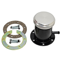 3" Tall Bolt On Fuel Filler Vented Neck Kit with Alum Cap