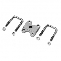 1935-40 Ford Front Dropped Axle U-Bolt Kit - Plain Steel