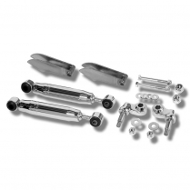 1928-32 Ford Weld-On Bolt-On Shock Kit - Chrome