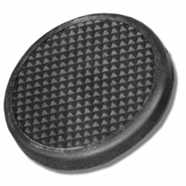 Pyramid Pattern Brake Pedal Pad - Rubber/Steel