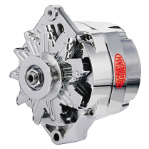 GM 10si Chrome 1-Groove V-Pulley 100A One Wire Alternator