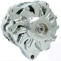 GM CS130 Chrome  6 Groove Serp Pulley 105 Amp Alternator