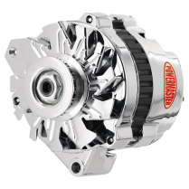 GM CS130 Chrome 105 Amp Left Offset 1-Wire Alternator