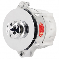 GM 12si Polished 1-Groove 100A 1 or 3-Wire Smooth Alternator