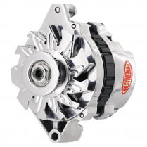 GM CS130 Polished 1-Groove 140A Side Post 1/3W Alternator