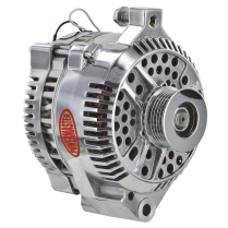 Ford 3G Polished 6-Gr Serp 200A Str Mt 1-Wire Alternator