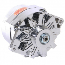AMC & Jeep Chrome 6-Gr Serp 100A 1-Wire Int Reg Alternator