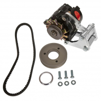 Chevy BB Mini Racing Snug Mt Kit w/100A Alternator - Black