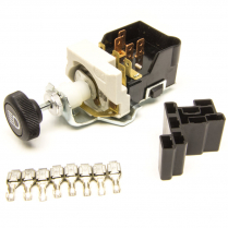 Headlight Switch with Black Knob with Dimmer & Dome Control