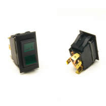 Rocker Switch Momentary On/Off with Green Lights when On