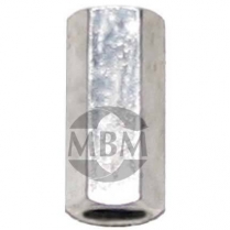 Universal 1 1/8" Pedal Rod Extension, 3/8-24 Dia Female Ends