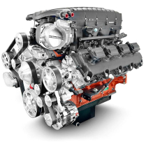 Mopar Hemi 426 cid Black Delx Dressed Supercharged Engine