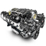 GM LS 376 cid 530 HP Blk Delx Dressed FI Engine w/Controller