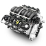 GM LS 427 cid 605 HP ProSeries Base Dressed Fuel/Inj Engine