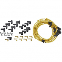 Plug Wires 90 Deg Cut To Fit - Yellow with Black Tracers