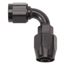 -6 AN Female 90 Degree Hose End Fitting - Black