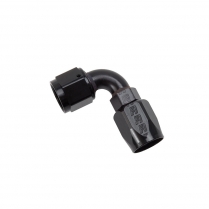 -8 AN Female 90 Degree Hose End Fitting - Black
