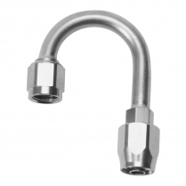 -6 AN 180 Degree Non Swivel Hose End Fitting - Endura