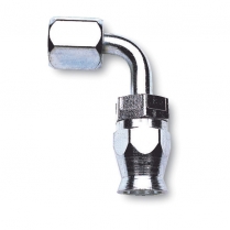 -6 AN Female 90 Degree PowerFlex Steel Hose End - Endura