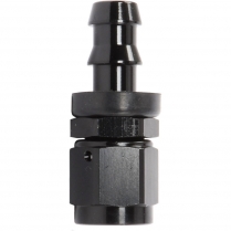 -6 AN Twist-Lok Straight Hose End - Black Anodized