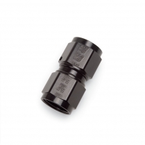 -6 AN Straight Swivel Coupler Adapter Fitting - Black
