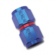 -8 AN Female to FM Straight Swivel Coupler Fitting- Blue/Red