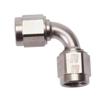 -8 AN Female to FM 90 Degree Swivel Coupler Fitting - Endura
