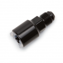 -6 AN Male x 5/16" SAE Q/D Female Fitting - Black Anodized