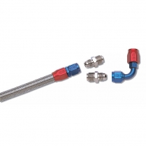 1974-Up GM Quadjet Fuel Pump to Carb Braided Hose Kit