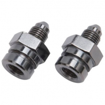 -3 AN Male to 3/8" -24 FM Inv/Fl Brake Fitting Pair - Black