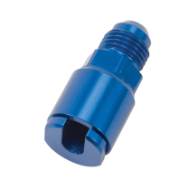 -6 AN Male to 1/4" FM Push-On Quick Con EFI Fitting - Blue