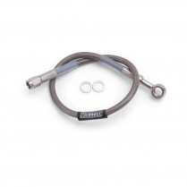 -3 AN Straight SS Brake Hose to 10mm 3/8" Banjo - 18" Long