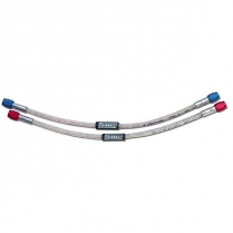 -4 AN Female x 8-1/2" Braided SS Nitrous Line -Blue Ends