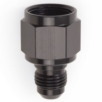 -6 AN Male x -8 AN Female Reducer Adapter Fitting - Black